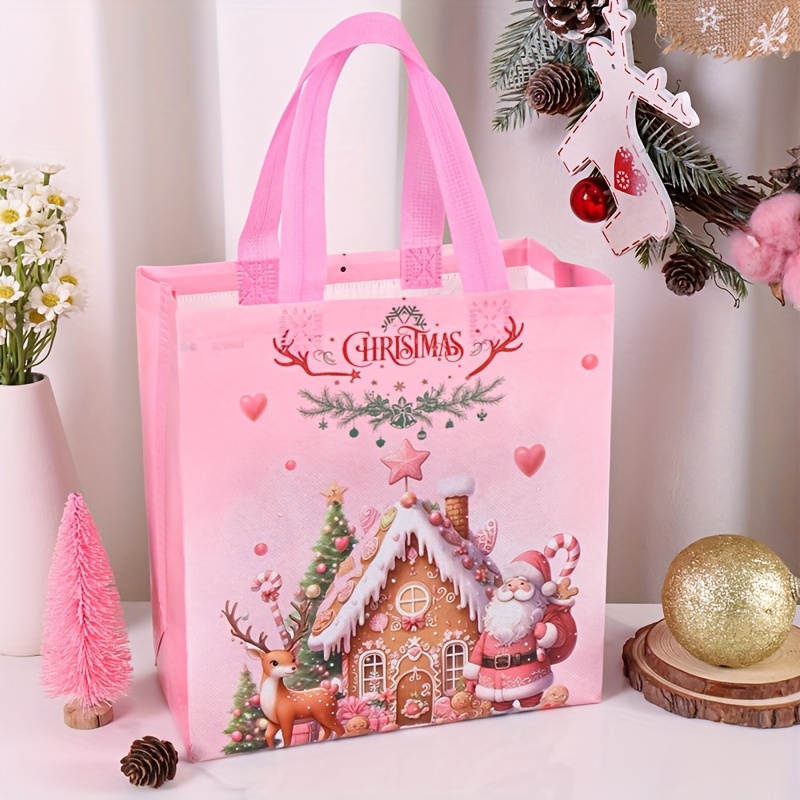 4/8pcs Pink Christmas Tote Bag - đánh giá và giá Elk Bugle Call