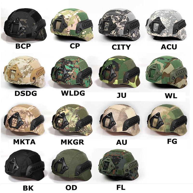 Tactical MICH2000 Helmet Cover - đánh giá và giá Camo Face Paint