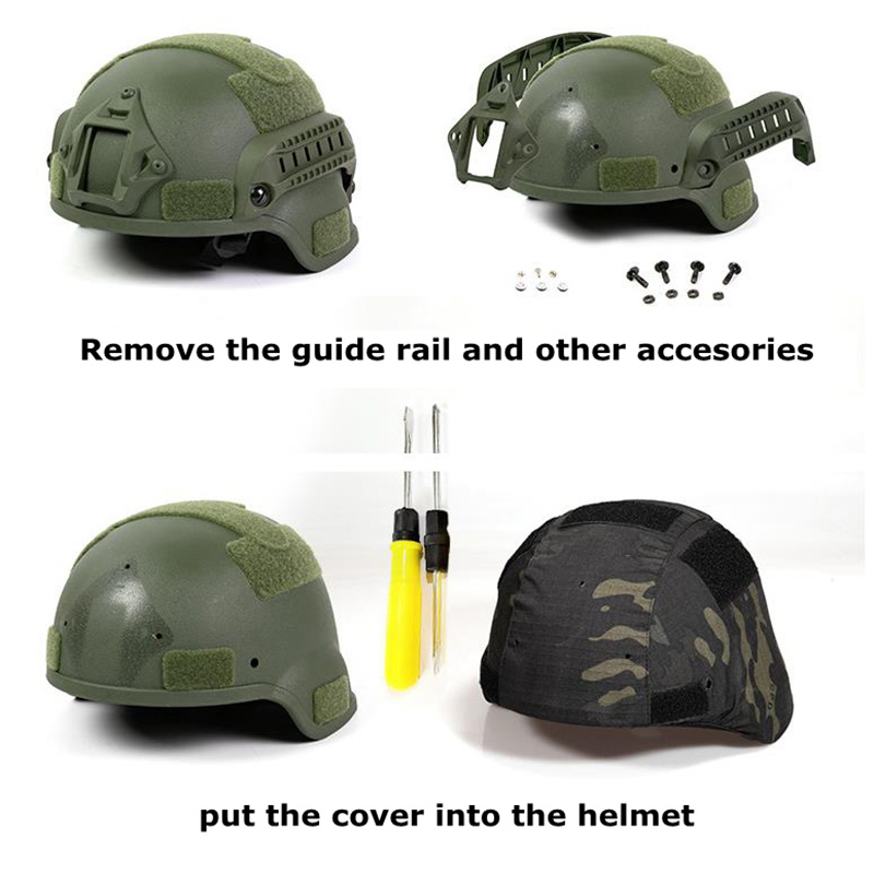 Tactical MICH2000 Helmet Cover - đánh giá và giá Camo Face Paint