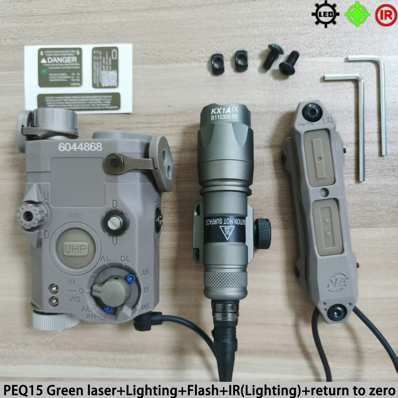 Element Tactical PEQ-15 Red Gr - đánh giá và giá Trail Camera Infrared
