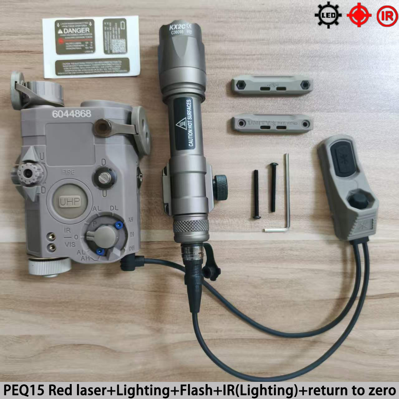 Element Tactical PEQ-15 Red Gr - đánh giá và giá Trail Camera Infrared