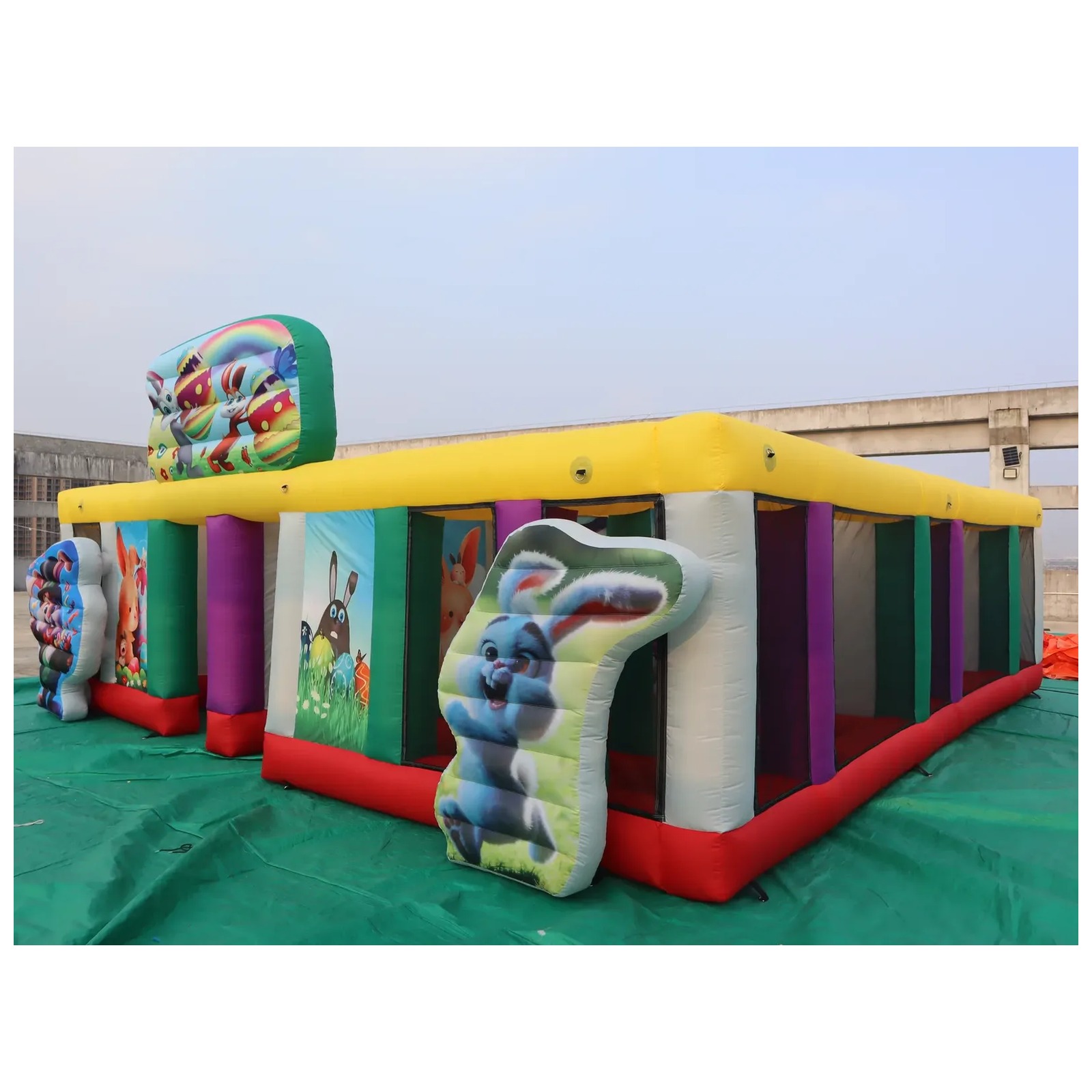 Mê cung bơm hơi mái vòm Phục S - đánh giá và giá Hunting Outdoor Game