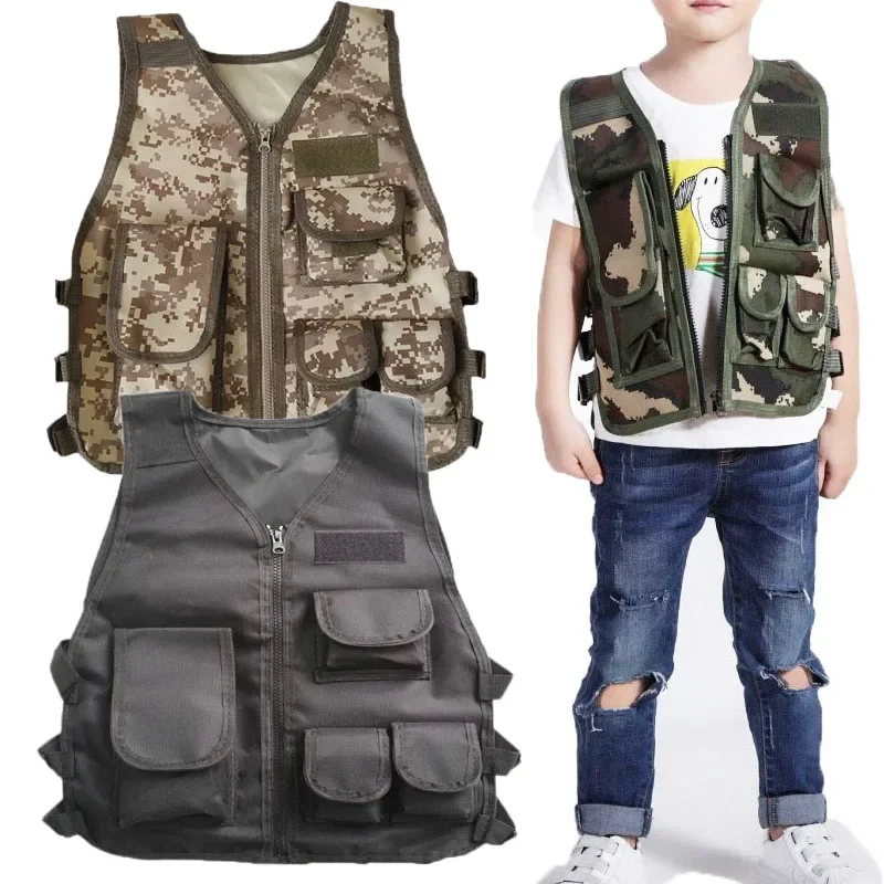 Children Tactical Vest Camoufl - đánh giá và giá Outdoor Hunting Games For Kids