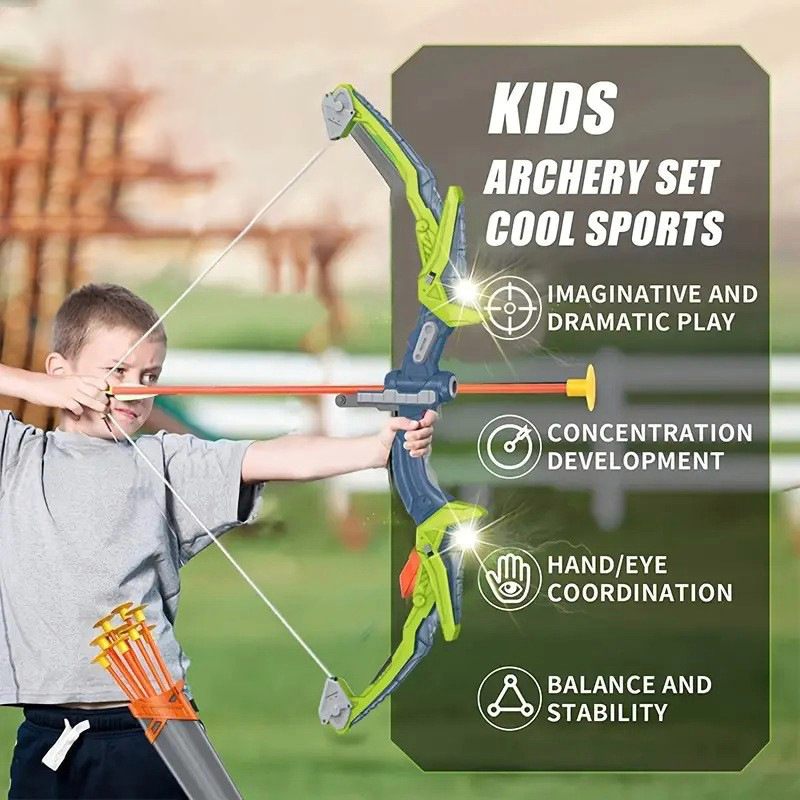 Bow and Arrows for Children Ki - đánh giá và giá Outdoor Hunting Games For Kids
